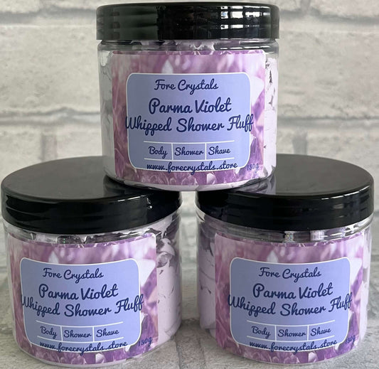 Parma violet whipped soap 