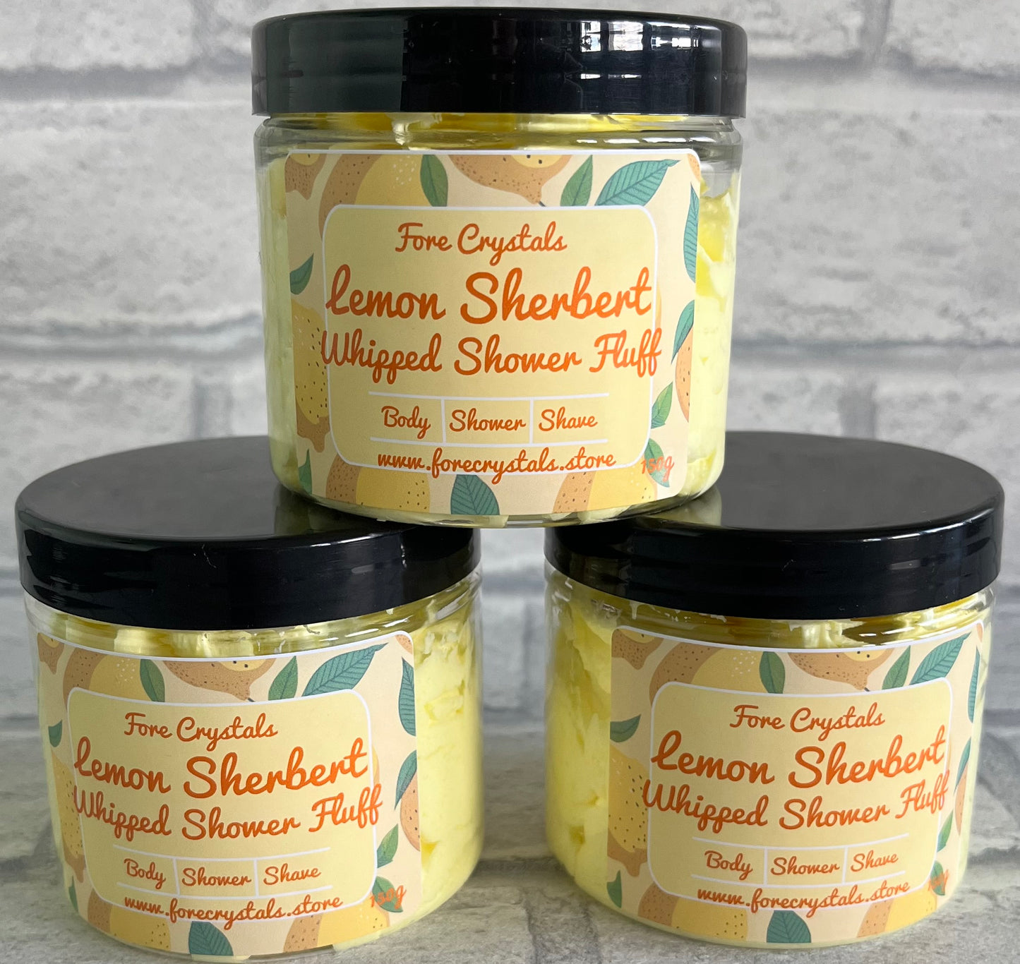 lemon sherbert whipped fluff soap, highly scented 